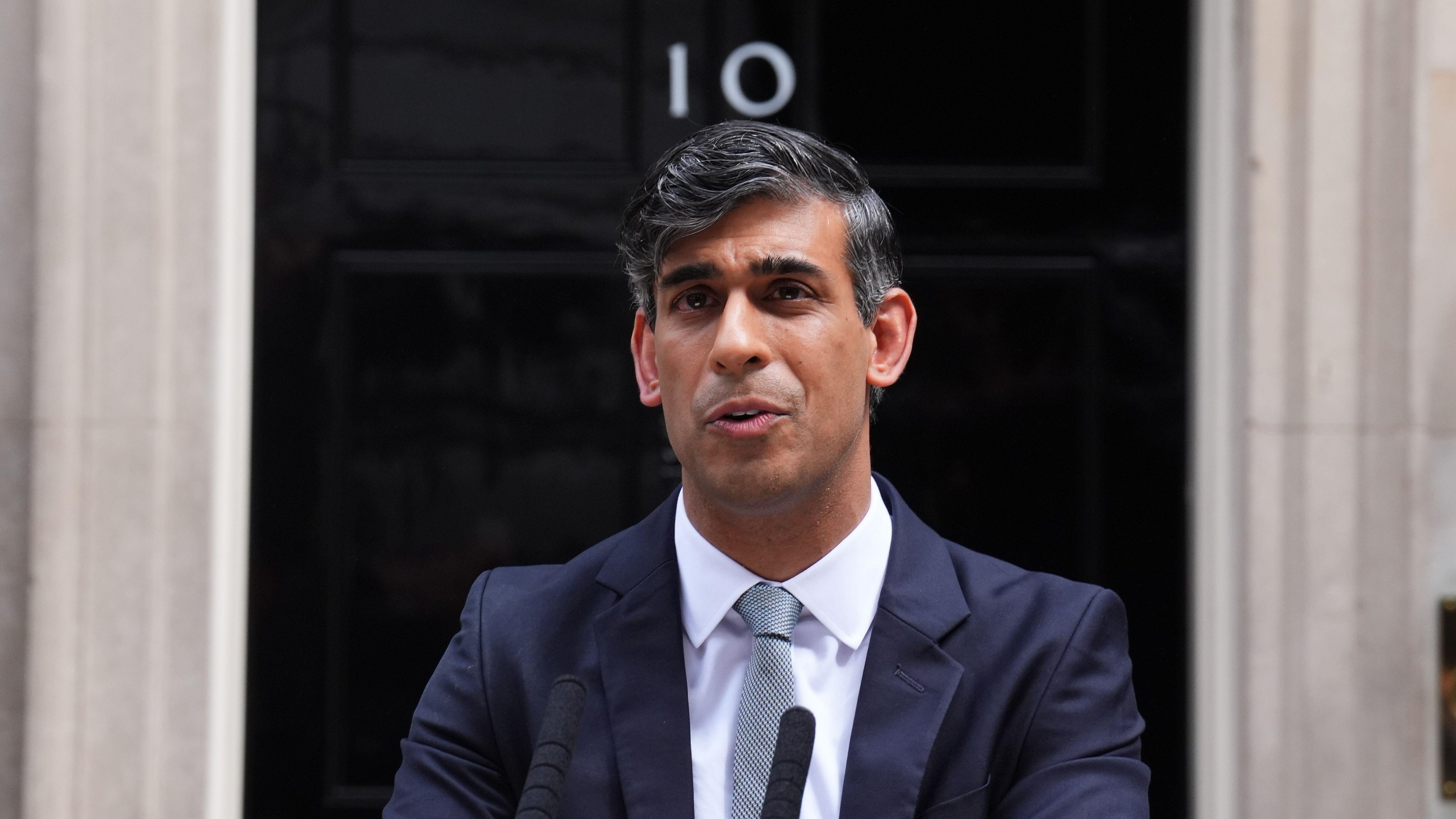 Rishi Sunak Makes His Last Speech As Prime Minister In Downing Street